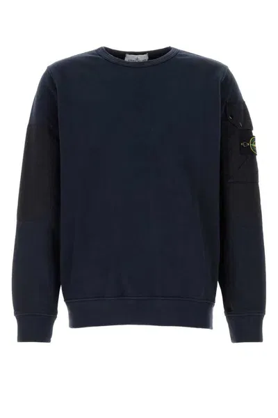 Stone Island Sweatshirts In Dark Blue