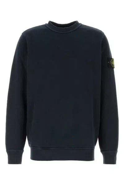 Stone Island Felpa-l Nd  Male In Blue