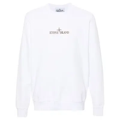 Stone Island Sweaters In White