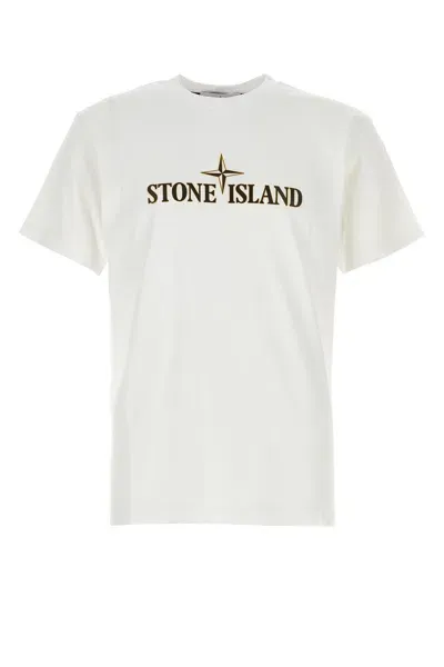 Stone Island T-shirt-xl Nd  Male In White