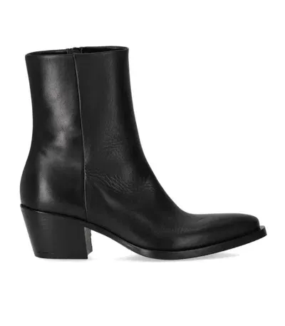 Strategia Black Heeled Ankle Boot