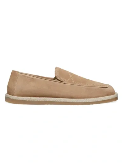 Stuart Weitzman Men's Harbor Venetian Leather Espadrille In Sand