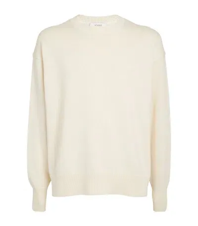 Studio Nicholson Merino Wool-blend Sweater In White