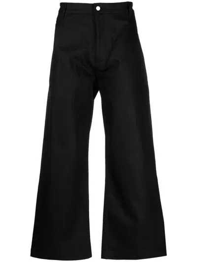 Studio Nicholson Wide-leg Denim Trousers In Black