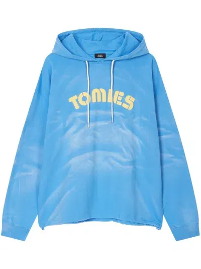 Studio Tomboy Logo-print Hoodie In Blue