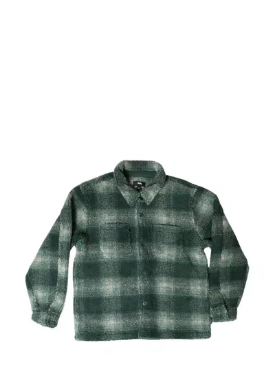 Stussy Check-pattern Shirt In Green