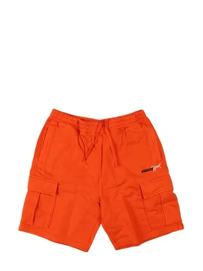 Stussy Cotton Cargo Shorts In Orange