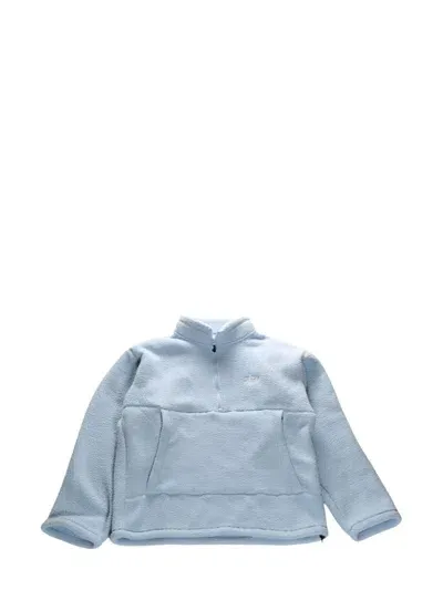 Stussy Half-zip Polar-fleece Sweatshirt In Blue