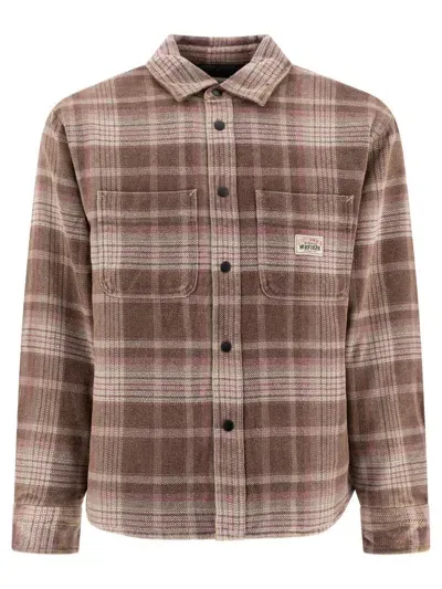 Stussy Stüssy "heavy Washed" Overshirt Jacket In Brown