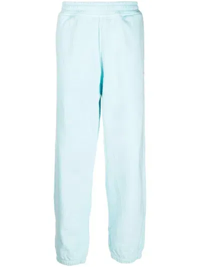 Stussy Logo-embroidered Track Pants In Blue