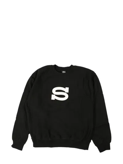 Stussy Logo-print Sweatshirt In Black