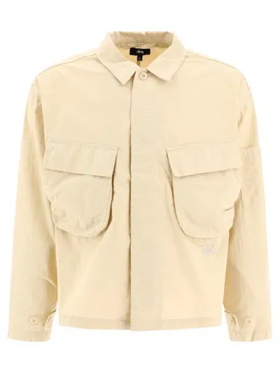 Stussy Stüssy "military" Overshirt In Beige