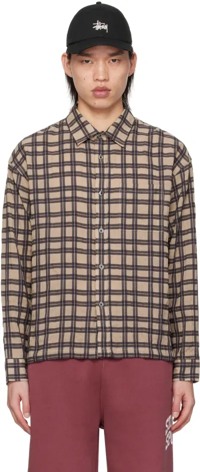 Stussy Tan Sonoma Shirt In Tann Tan