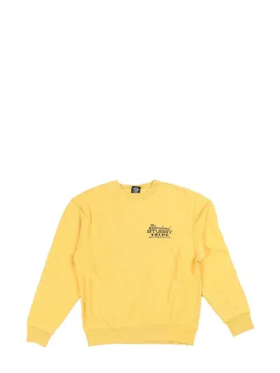 Stussy World Tour Sweatshirt In Yellow