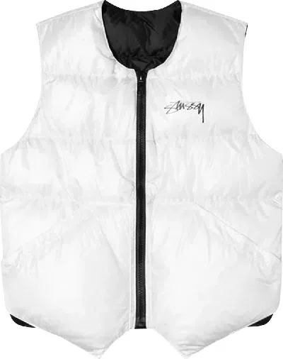 Stussy X Ol X Cdw Men Reversible Vest In White/black