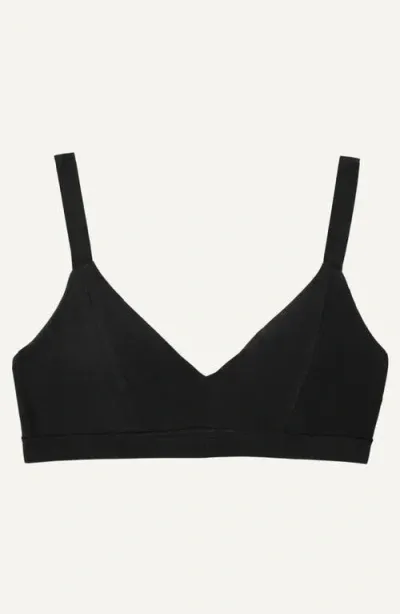 Subset Triangle Soft Bra In Carbon