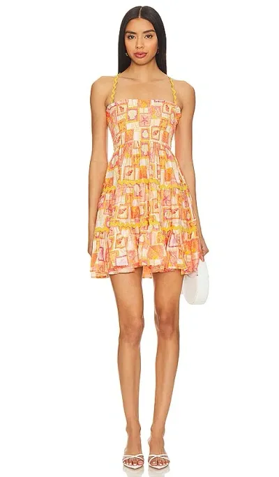 Sundress Tea Dress In Milos Print