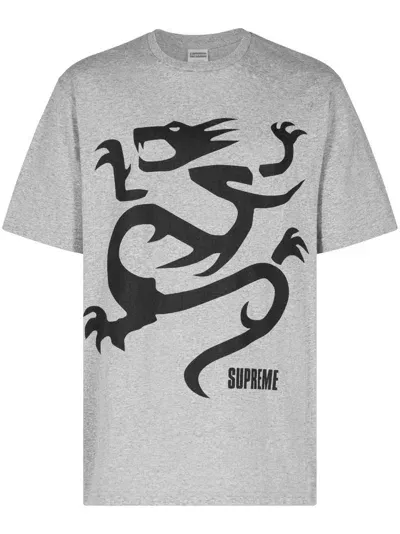 Supreme Mobb Deep Dragon T-shirt In Gray