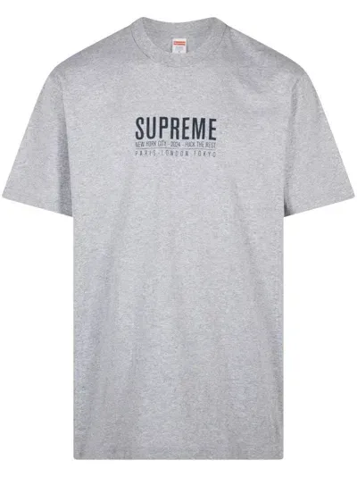 Supreme Paris T-shirt In Gray