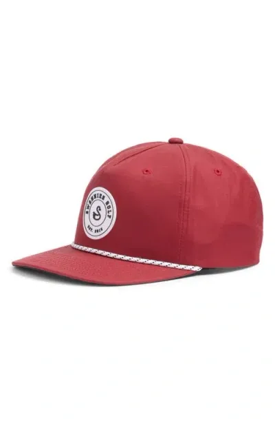 Swannies Kevin Recycled Polyester Golf Hat In Burgundy