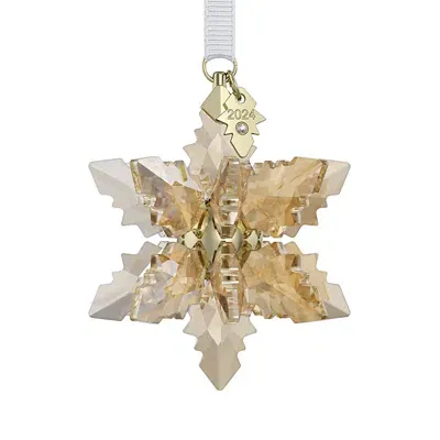 Swarovski Annual Edition Festive 3d Ornament, 2024 In Gold