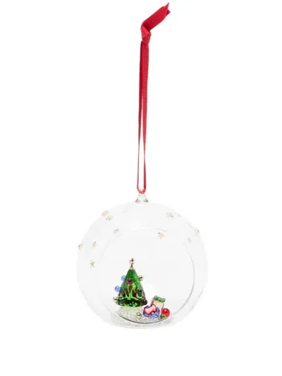 Swarovski Ball Ornament In White