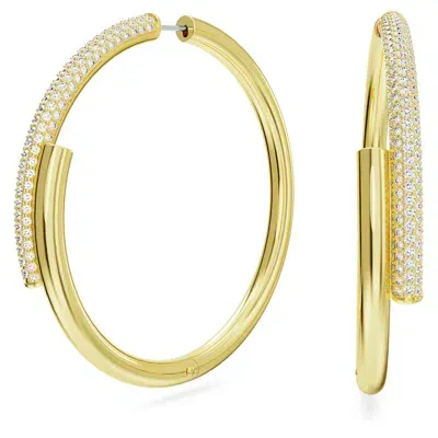 Swarovski Dextera Hoop Earrings In White