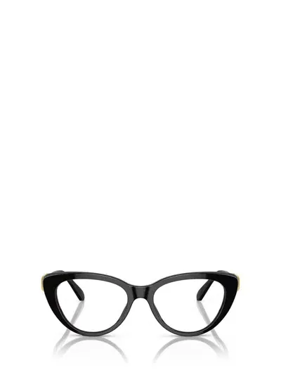 Swarovski Womens Black Sk2005 Cat-eye Acetate Optical Glasses