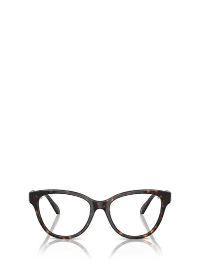 Swarovski Tortoiseshell-effect Cat-eye Frame Glasses In Brown