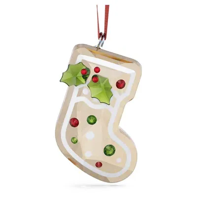 Swarovski Holiday Cheers Lebkuchen Nikolausstiefel Ornament In Gold