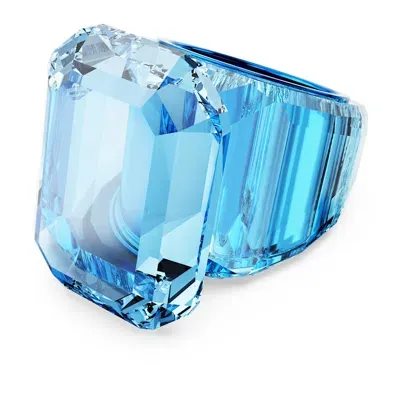 Swarovski Lucent Cocktail Ring In Blue