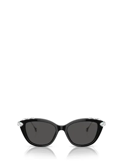 Swarovski Womens Black Sk6010 Cat-eye Frame Acetate Sunglasses