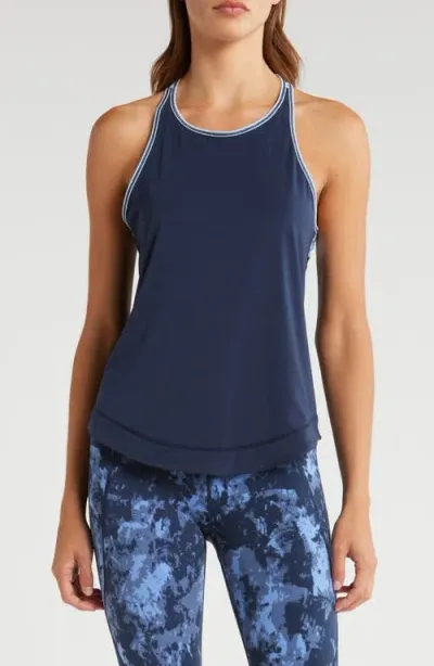 Sweaty Betty Breath Easy Running Tank Top In Navy Blue