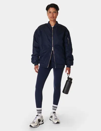 Sweaty Betty Cityscape Longline Bomber In Black