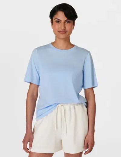 Sweaty Betty Essential Crew Neck T-shirt In Blue