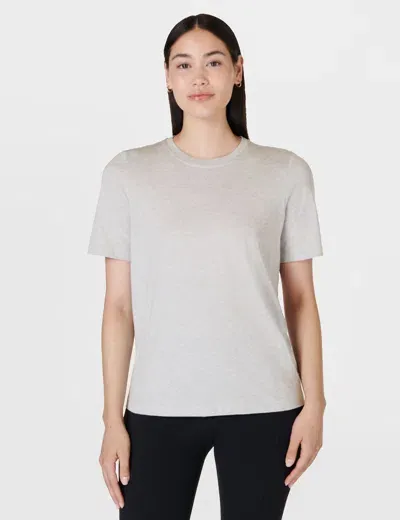 Sweaty Betty Essential Crew Neck T-shirt In Neutral