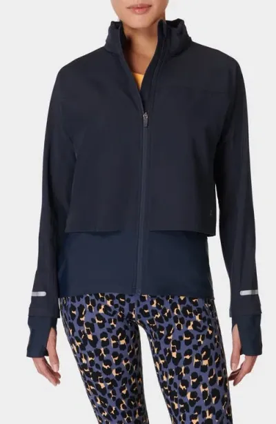 Sweaty Betty Fast Track Running Jacket In Blue