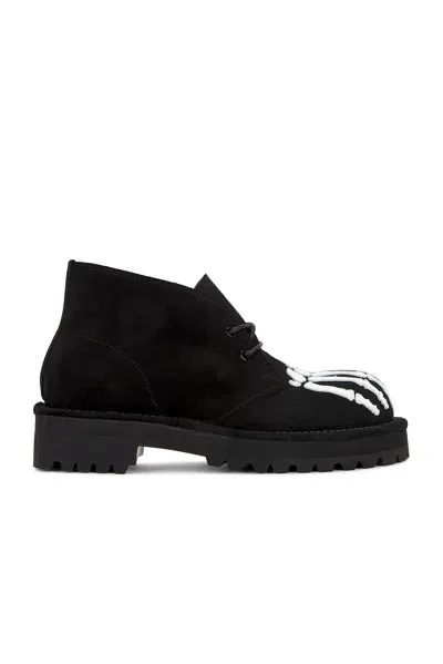 Takahiromiyashita The Soloist Bone Chukka Boots In Black & White