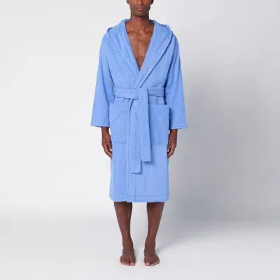 Tekla Light Bathrobe In Blue