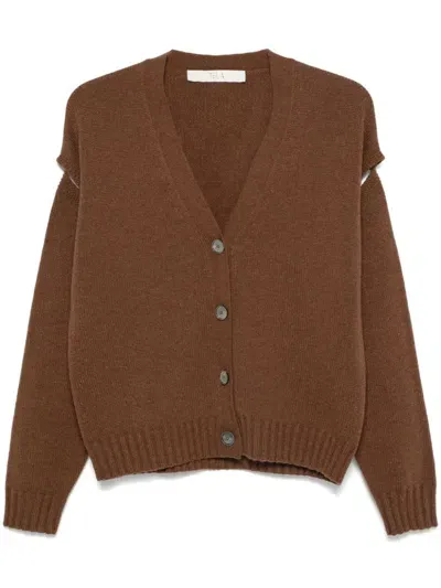 Tela Bleach Cardigan In Brown