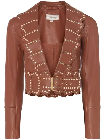 Temperley London Texas Jacket In Brown