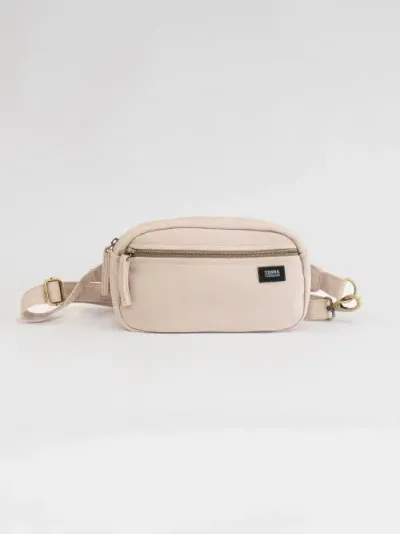 Terra Thread Organic Cotton Sling Belt Bag In Neutral