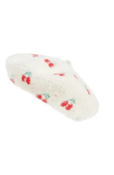 The Accessory Collective Kids' Polka Dot Beret In White