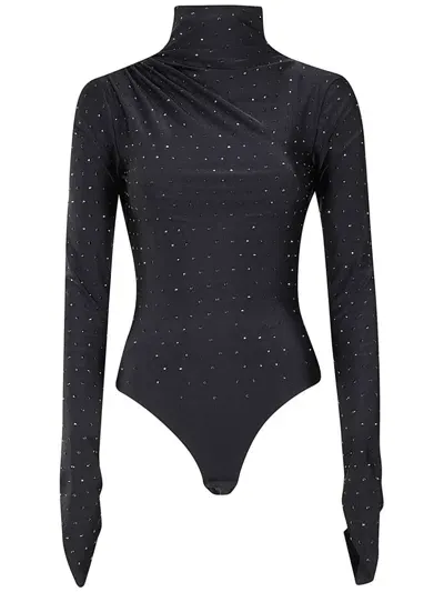 The Andamane Parker Bodysuit Crystal In Black