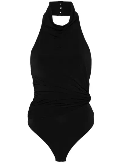 The Andamane Stella Bodysuit In Black