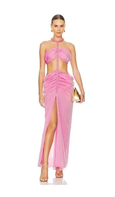 The Dolls House Karlie Maxi Dress In Pink