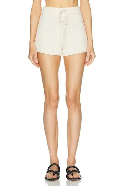 The Elder Statesman Lounge Short In White