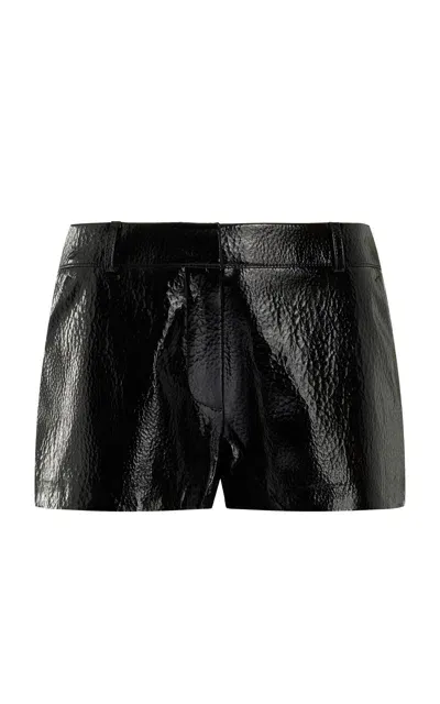 The Frankie Shop Kate Vegan Leather Shorts In Black