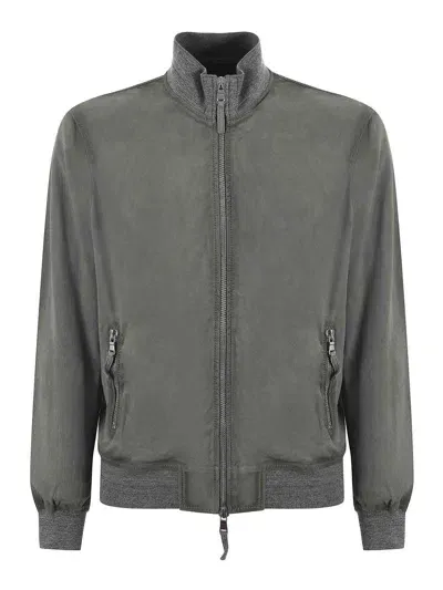 The Jack Leathers Jacket In Green