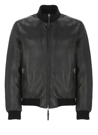 The Jack Leathers Jackets Black